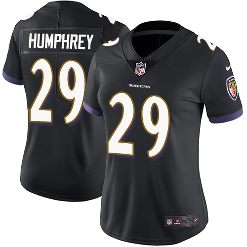 Nike Ravens #29 Marlon Humphrey Black Alternate Women's Stitched NFL Vapor Untouchable Limited Jersey